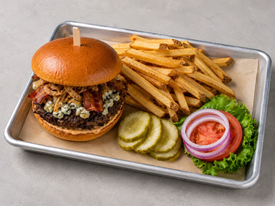 Black & Bleu Lunch Burger